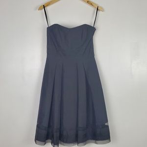 WHBM | strapless black cocktail dress